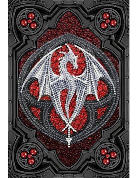 Rinkinys CRYSTAL ART Dienoraštis Slibinas, 8m.+, formatas 26x18cm