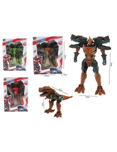 Transformeris Robotas Dinozauras16cm, 3 spalvos
