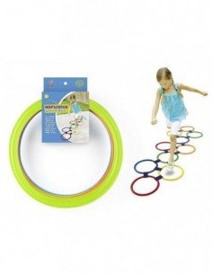 Žiedai sportui ir žaidimams, 10vnt., 27cm +10 sujungimų