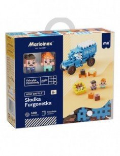 Konstruktorius MINI WAFFLE Šokolado furgonas, 100 det.