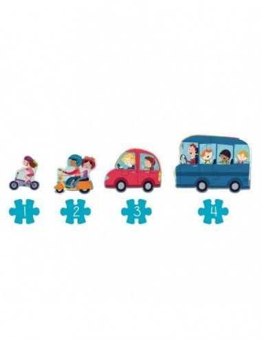 Dėlionė XXL Transportas, 18det.,  2m.+,...
