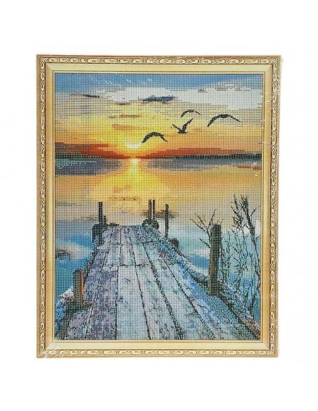 Mozaika deimantinė Ežeras, 40x50 cm
