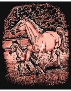 Rinkinys ARTFOIL COPPER arkliai HORSE & FOAL