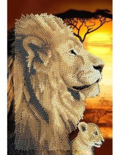 Rinkinys CRYSTAL ART Dienoraštis Lions , 8m.+, formatas... 2