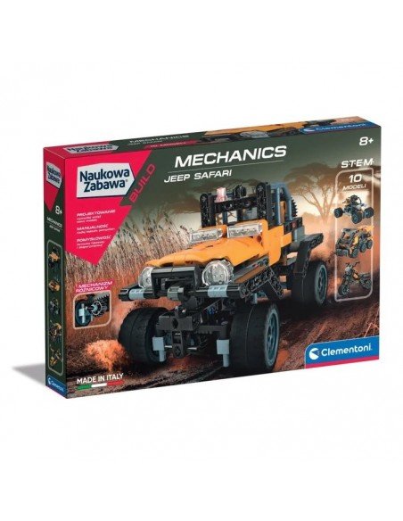 Jaunojo mokslininko rinkinys Mechanikos laboratorija JEEP SAFARI, 200 det., 8m.+, 40x28x6cm