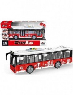 Autobusas 32cm su atidaromom durelėm, su garsais ir šviesa