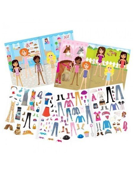 Knygutė su lipdukais, 300vnt., FASHION STICKER BOOK, Galt