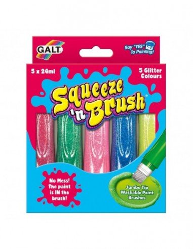 Rinkinys 5 teptukai su dažais SQUEEZE 'n BRUSH...