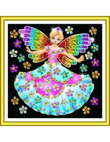 Rinkinys kūrybai SEQUIN 60 fėjų princesė, 5m.+