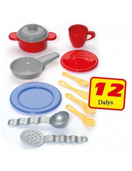 Virtuvė KITCHEN STUDIO maža su indais 12 det, aukštis 81cm, plotis 80cm, gylis 26cm