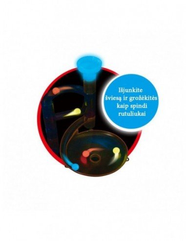 Konstruktorius GLOW MARBLE RUN, 35 det., 4m.+,...