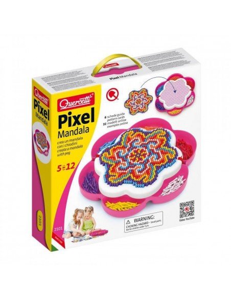 Mozaika PIXEL MANDALA, 1200 det, 5-12 m., 29x29x7cm