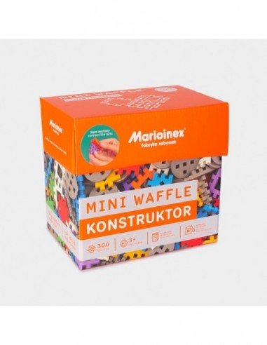 Konstruktorius MINI WAFFLE įvairių formų 300 det.