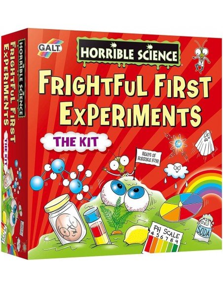 Jaunojo mokslininko rinkinys FRIGHTFUL FIRST EKSPERIMENTS, 18 eksperimentų, 6m.+, GALT