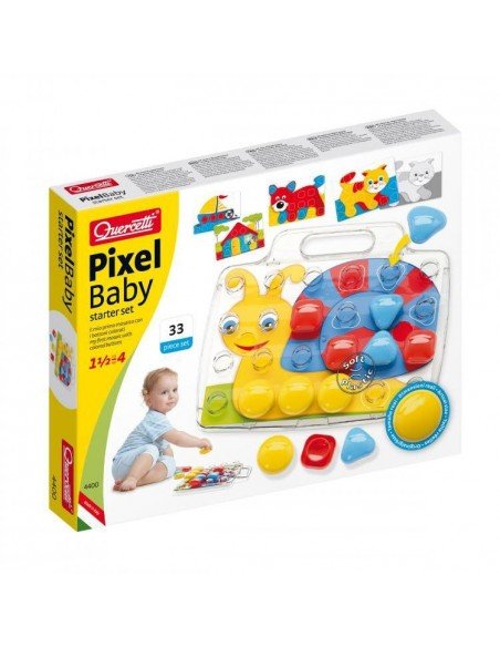 Mozaika PIXEL BABY, 24 det. + 4 kortelės, 36x28x5cm, 1.5 m.+