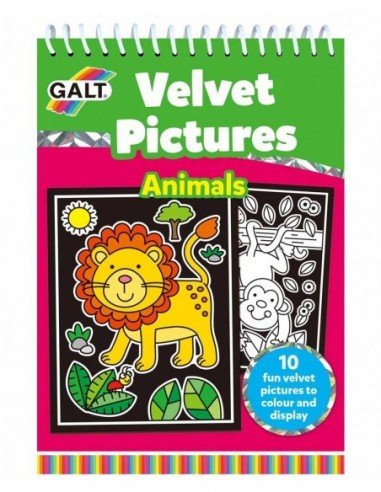 Knygutė spalvinimui, 10 lap., VELVET PICTURES...