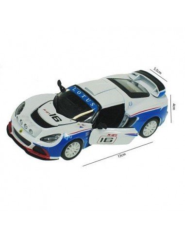 Mašina metalinė LOTUS EXIGE R-GT 1/38, 13cm