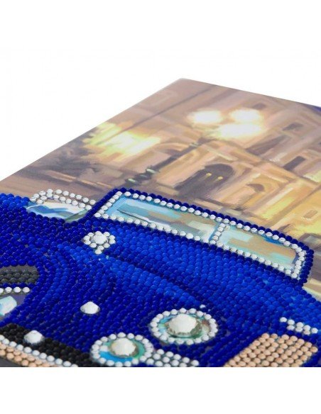 Rinkinys CRYSTAL ART Card Mašina, 8m.+, formatas 29x21cm