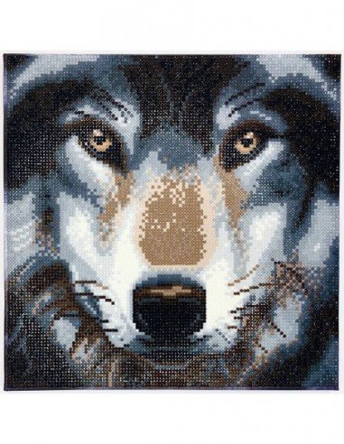 Rinkinys CRYSTAL ART Vilkas 8m.+ įrėmintas,...