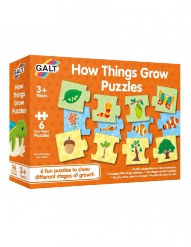 Dėlionė HOW THINGS GROW 24 det., 3m.+, Galt