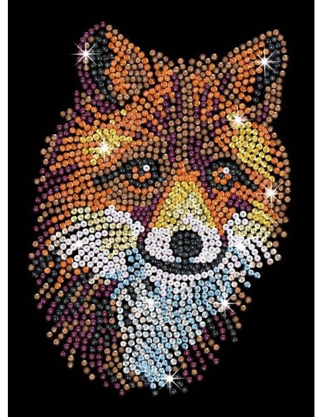 Rinkinys kūrybai SEQUIN BLUE lapė, 8m.+