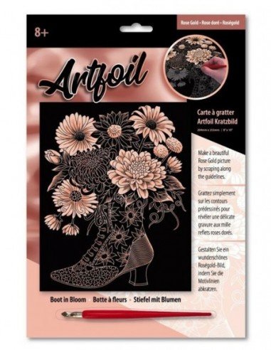 Rinkinys ARTFOIL ROSE Gėlėtas batukas