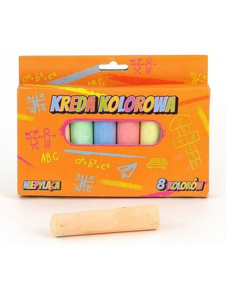 Kreida šaligatviams spalvota 8 sp.