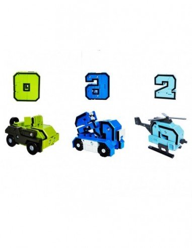 Transformeris Skaičiai - Robotas/mašina