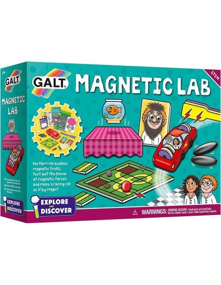 Jaunojo mokslininko rinkinys MAGNETIC LAB, 9 eksperimentai, 6m.+, GALT