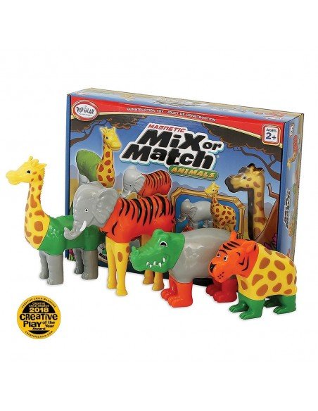 Magnetinis konstruktorius Mix or Match Animals, 2m.+