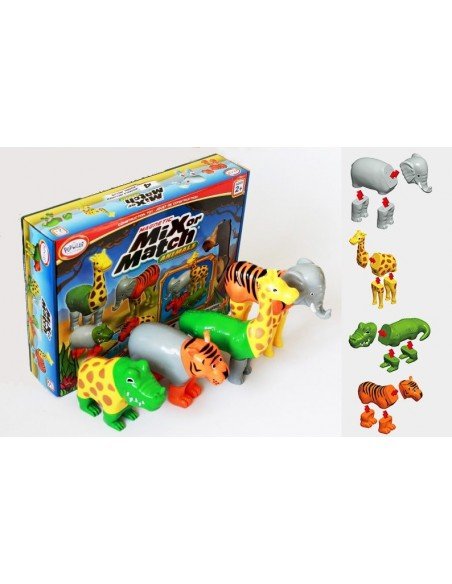 Magnetinis konstruktorius Mix or Match Animals, 2m.+