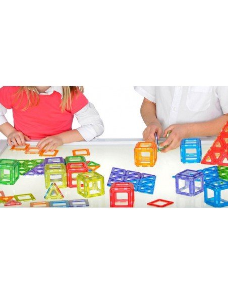 Konstruktorius magnetinis 90 det., magnetinių detalių 62 vnt,, plast. dėž.