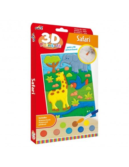 Piešimo rinkinys 3D PAINT-IT SAFARI, 6m.+, Galt