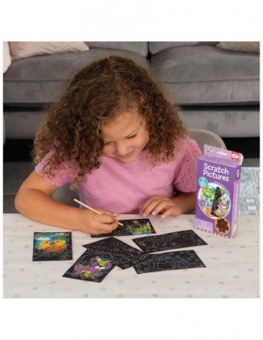 Rinkinys SCRATCH PICTURES, 6 lapai 14x8cm...