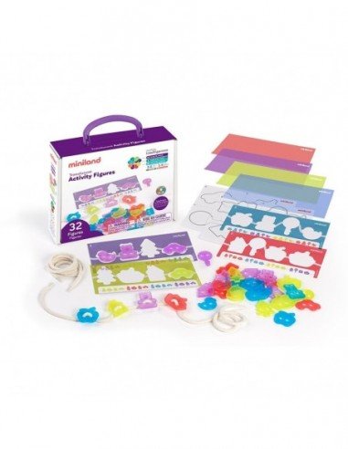 Rinkinys TRANSLUCENT ACTIVITY FIGURES, 46 det,...