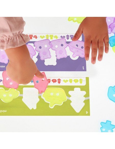 Rinkinys TRANSLUCENT ACTIVITY FIGURES, 46 det, 3-6 m.