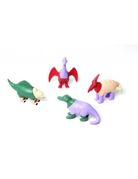 Magnetinis konstruktorius Mini Magnetic Mix or Match Dinosaurs 2, 3m.+