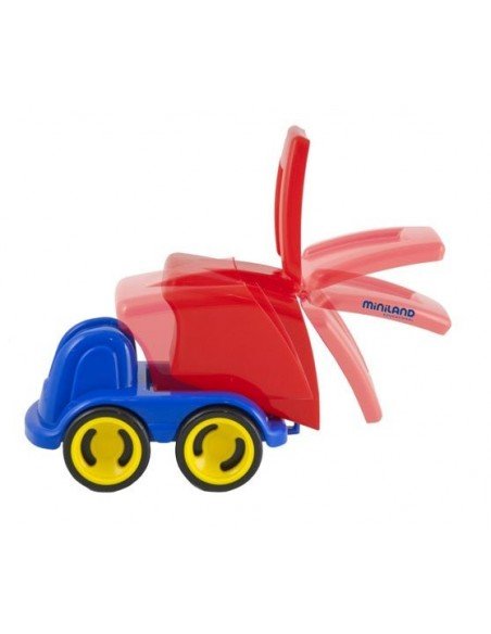 Mašina iš lankstaus plastiko , šiukšliavežė 18cm, 12 mėn.+