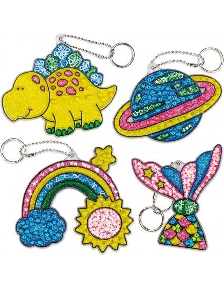 Rinkinys SUNCATCHER KEYRINGS, 6m.+, Galt
