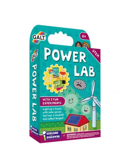Jaunojo mokslininko rinkinys POWER LAB (LT,EN), 3 eksperimentai, 6m.+ Galt