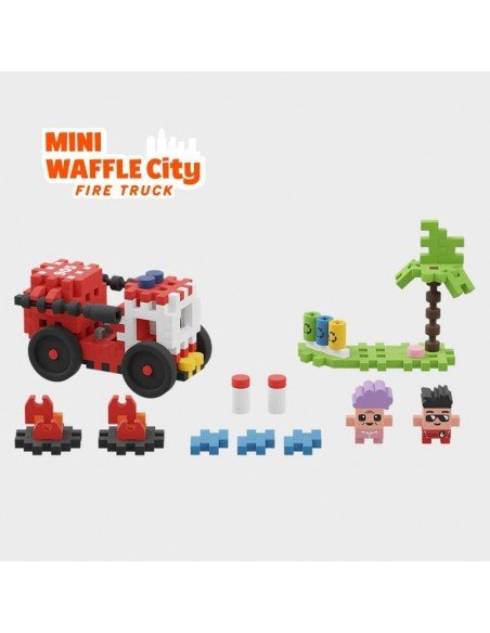 Konstruktorius MINI WAFFLE Gaisrinė, 80 det.