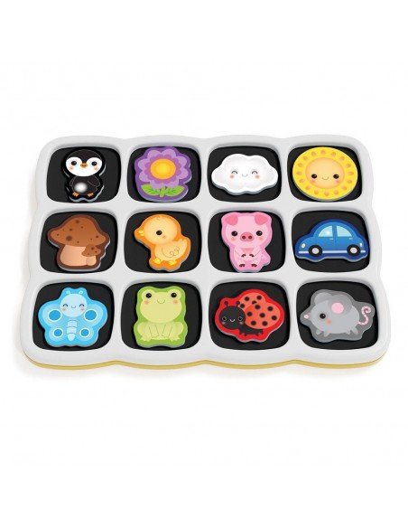 Žaidimas-dėlionė magnetinė dvipusė, spalvos SMART PUZZLE, 2 m.+, 36x28x6cm