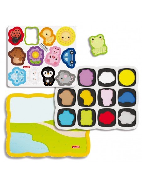 Žaidimas-dėlionė magnetinė dvipusė, spalvos SMART PUZZLE, 2 m.+, 36x28x6cm