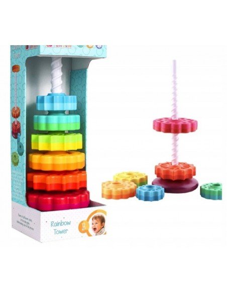 Vaivorykštinė piramidė RAINBOW TOWER, 40cm
