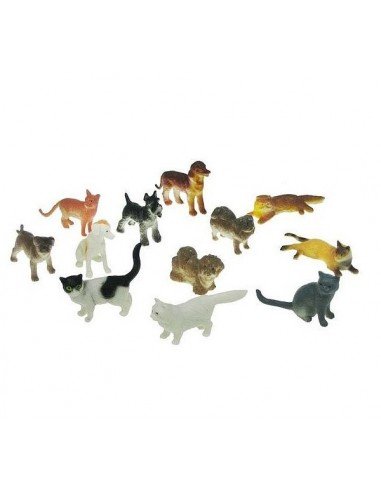 Rinkinys šuniukai ir kačiukai, 4-5cm, 12 vnt.