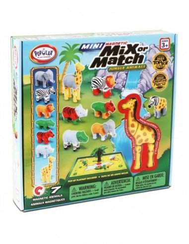 Magnetinis konstruktorius Mini Jungle, 28 det....