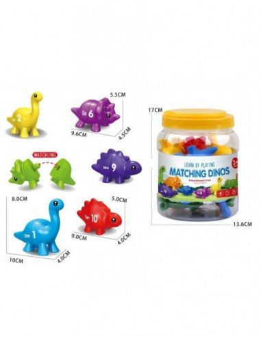 Žaidimas Montessori: Dinozaurai skaičiai 10...