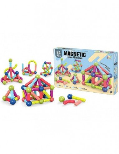 Magnetinis konstruktorius Bar Blocks, 84 det.,...