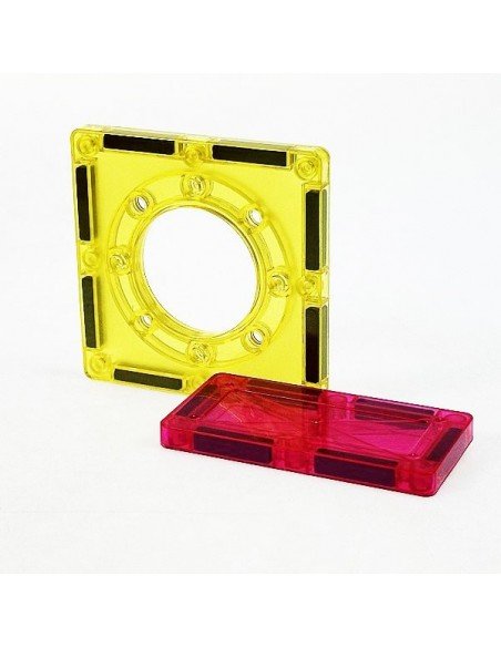 Magnetinis konstruktorius-labirintas 74 det., 7.5x7.5 cm su optiniais efektais