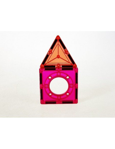 Magnetinis konstruktorius-labirintas 44 det., 7.5x7.5 cm su optiniais efektais